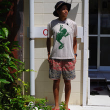 画像をギャラリービューアに読み込む, 染め図鑑Tシャツ<BR>ヤエヤマ<BR>アオガエル