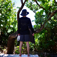 画像をギャラリービューアに読み込む, DRY(吸汗速乾)<BR>長袖図鑑TシャツBLACK<BR>イリオモテヤマネコ<BR>骨格