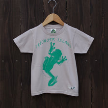 画像をギャラリービューアに読み込む, 図鑑Tシャツ<BR>kids<BR>ヤエヤマ<BR>アオガエル