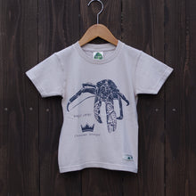 画像をギャラリービューアに読み込む, 図鑑Tシャツ<BR>kids<BR>ヤシガニ