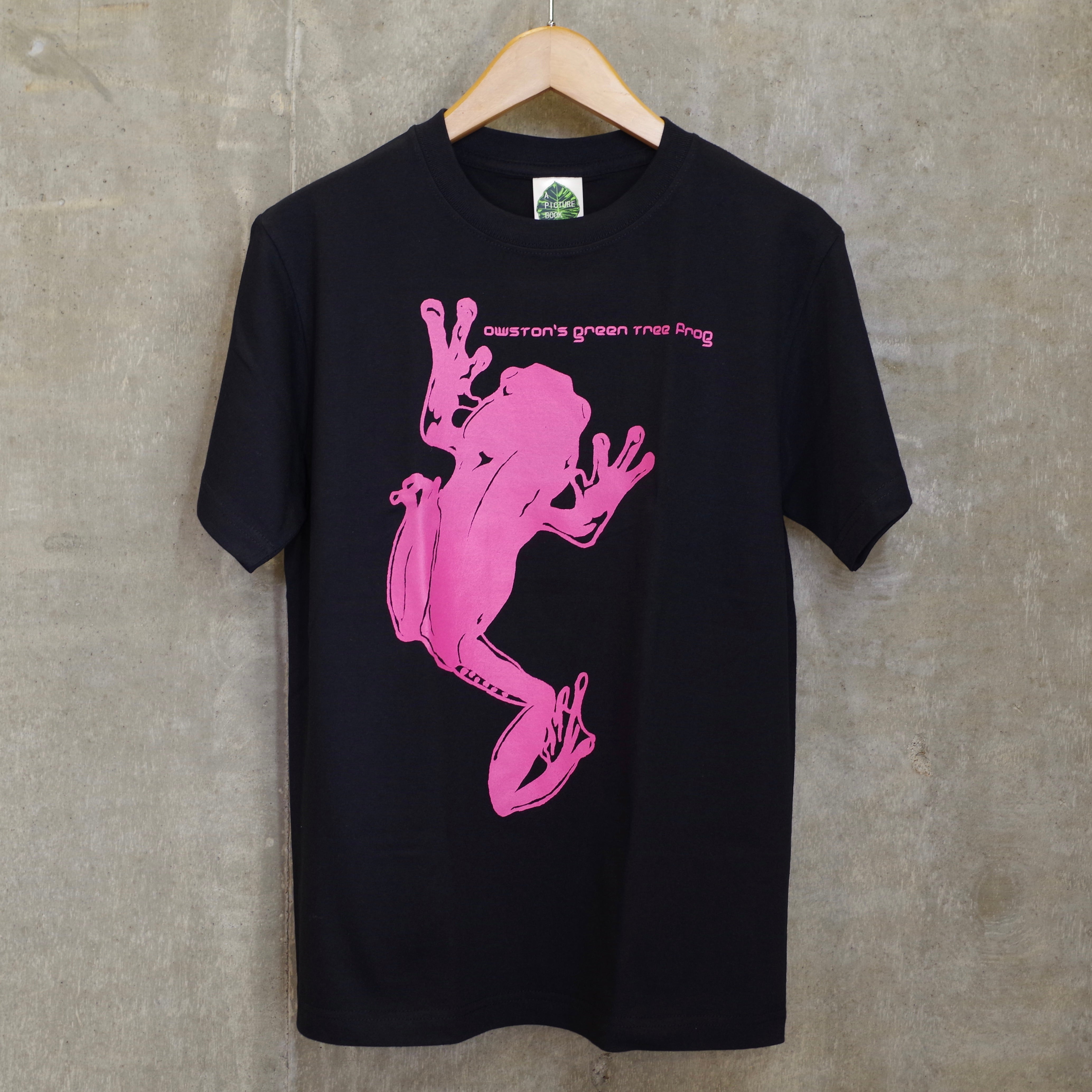 図鑑TシャツBLACKヤエヤマアオガエル – A PICTURE BOOK
