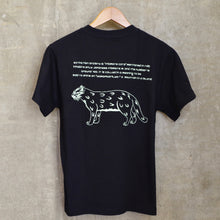 画像をギャラリービューアに読み込む, 図鑑Tシャツ&lt;BR&gt;BLACK&lt;BR&gt;イリオモテヤマネコ骨格
