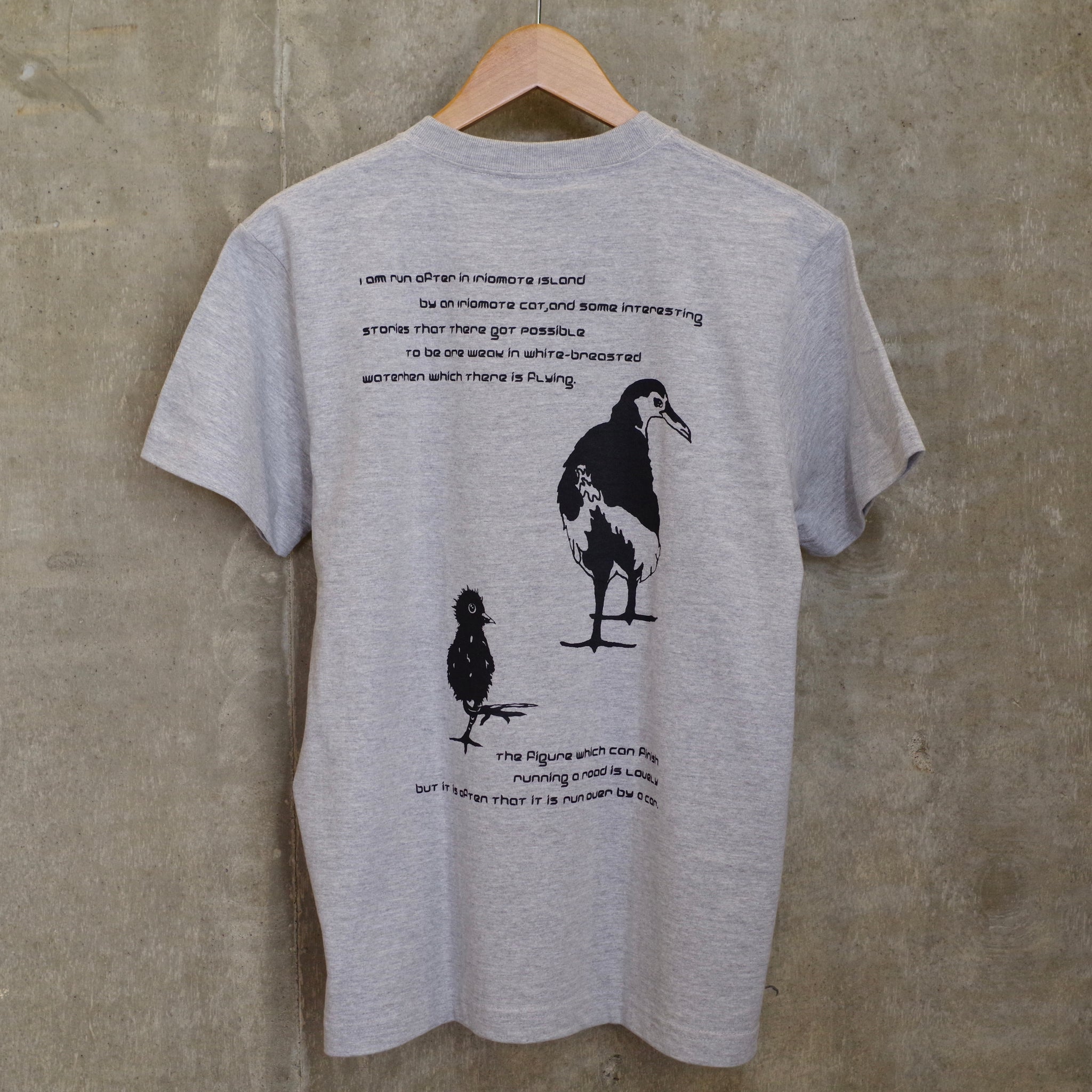 図鑑TシャツGRAYシロハラクイナ – A PICTURE BOOK