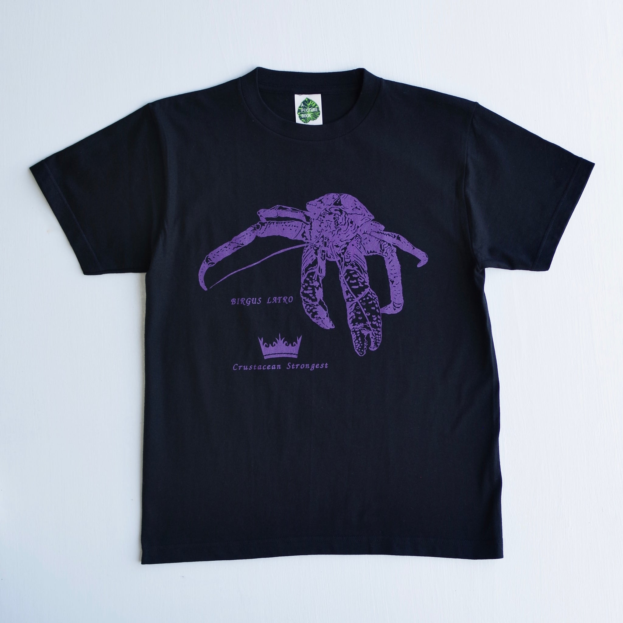 図鑑TシャツBLACKヤシガニ – A PICTURE BOOK