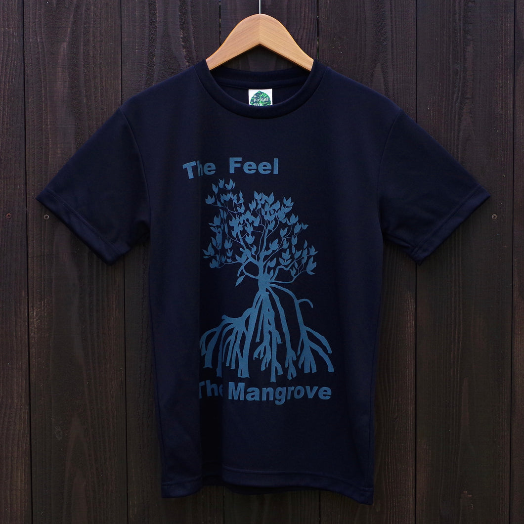 DRY(吸汗速乾)半袖<BR>図鑑TシャツBLACK<BR>The  Mangrove