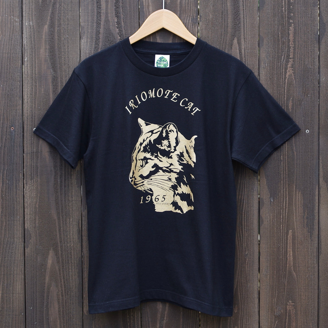 図鑑Tシャツ<BR>BLACK<BR>IRIOMOTE CAT